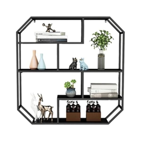 Étagère à Vin Murale Casier À Bouteilles De Vin Mural, Étagères À Liqueur De Bar, Présentoir Suspendu, Casier À Vin En Treill