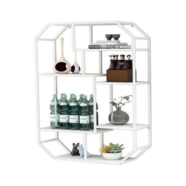 Étagère à Vin Murale Casier À Bouteilles De Vin Mural, Étagères À Liqueur De Bar, Présentoir Suspendu, Casier À Vin En Treill