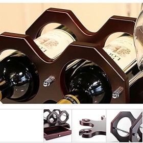 Umaxa Casier à vin Casier à vin 2 Bouteilles de casiers à vin en Bois Massif présentoir de Stockage de vin pour Les Ornements