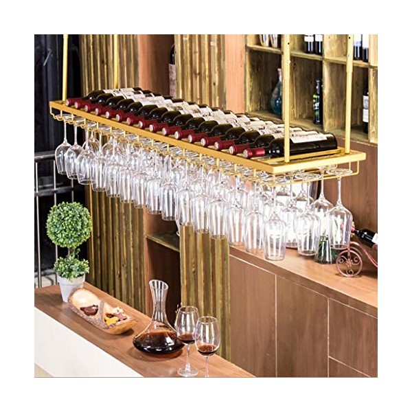 Casier à vin européen en fer suspendu, support de verre à vin à lenvers, simple et élégant, utilisé dans les restaurants, le