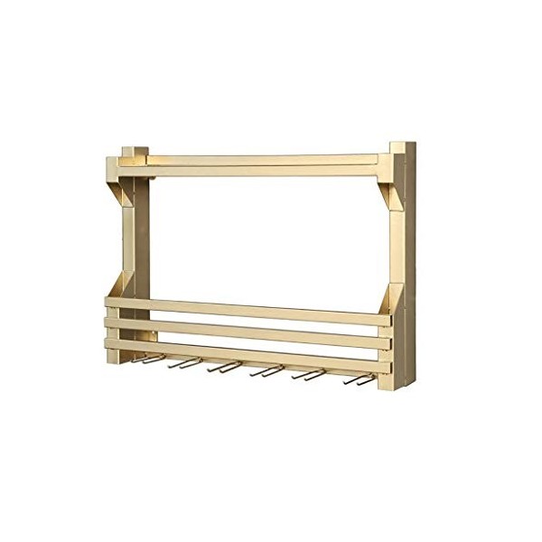 KOHARA Cadre de Verre à vin en Verre Casier à vin Mural en Fer, Support de décoration Multifonctionnel pour Restaurant de Cui