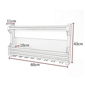 KOHARA Cadre de verre à vin en verre Casier à vin mural en fer, présentoir multifonctionnel de restaurant de cuisine, support