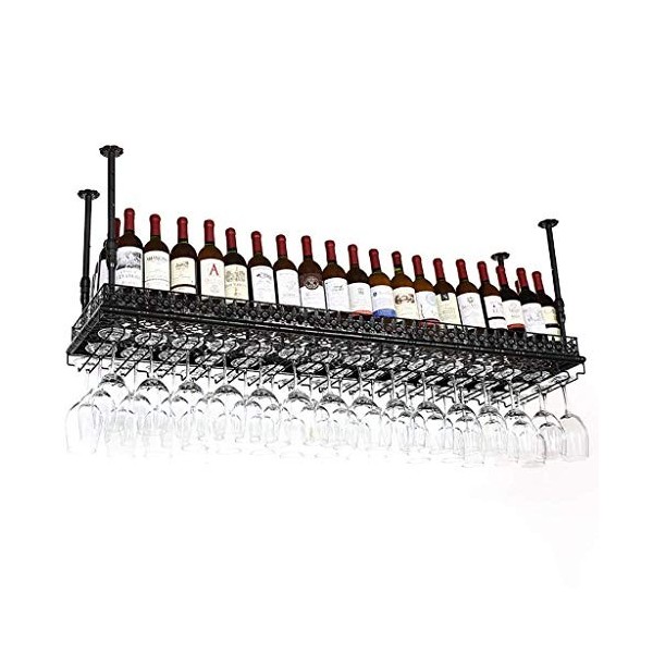 Casier à vin, support à vin suspendu pour verres à vin rouge, support pour bouteille de vin suspendu au plafond, gobelet en m