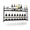 Casier à vin Étagère à vin en Fer Casier à vin Mural Trépied Porte-Verre à vin Casier à vin créatif Porte-Verre à vin Refroid