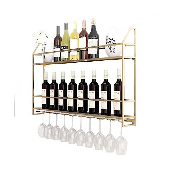 Casier à vin Étagère à vin en Fer Casier à vin Mural Trépied Porte-Verre à vin Casier à vin créatif Porte-Verre à vin Refroid