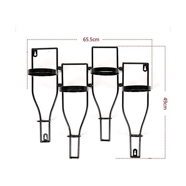 Casier à vin, casier à vin Mural en métal, casier à vin Suspendu en Fer européen. Étagère de Support pour casier à vin de Cui