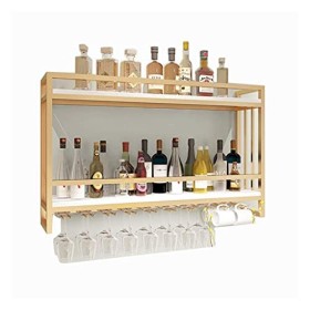 Casiers à vin, Armoire à vin Murale, casier à vin en Fer forgé Nordique en Bois Massif, Affichage créatif du vin Rouge au Mur