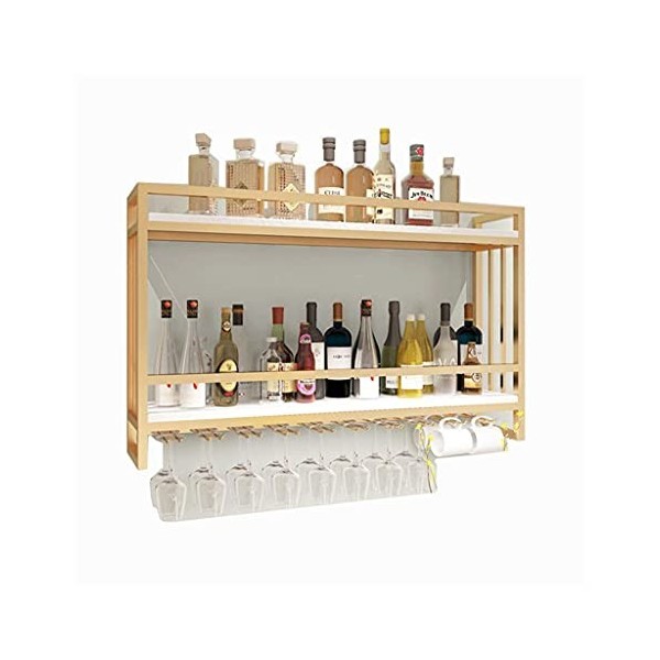 Casiers à vin, Armoire à vin Murale, casier à vin en Fer forgé Nordique en Bois Massif, Affichage créatif du vin Rouge au Mur