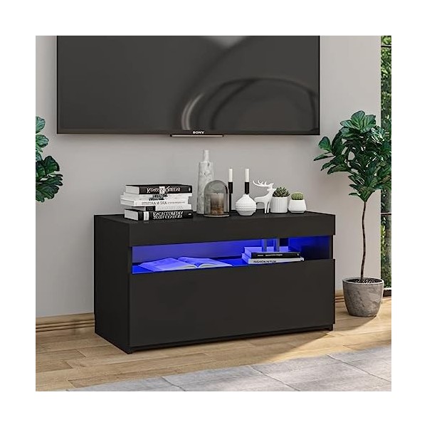 VEEKI Meuble TV, Meuble TV Suspendu, Meuble télé, Meuble TV Industriel, Meuble Chambre, Convient pour Salon ou Chambre, Meubl