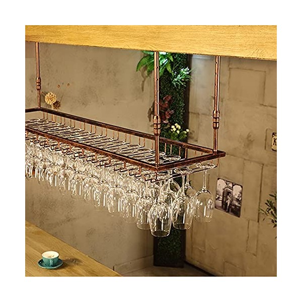 Casier à vin suspendu casier à bouteilles de vin, support à vin, bar à lenvers casier à vin en fer forgé, armoire à vin créa