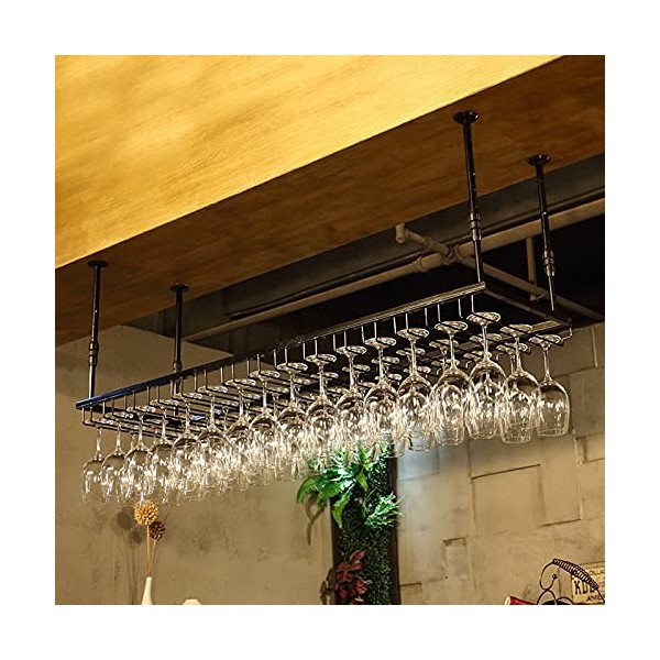 Casier à vin suspendu casier à bouteilles de vin, support à vin, bar à lenvers casier à vin en fer forgé, armoire à vin créa