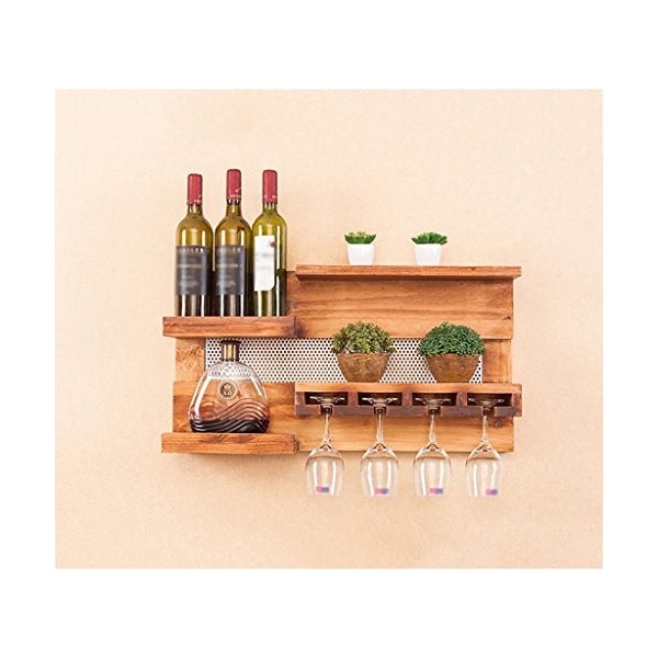 NufiyA casier à vin Casier à vin en métal/Porte-gobelet à vin Rouge Suspendu/Porte-Verre Suspendu à lenvers/Bar à la Maison 