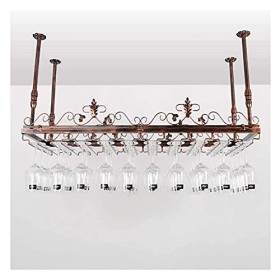 Casier à vin autoportant Armoires Porte-vin mural Casier à vin suspendu avec support en verre et étagère, casier à verre à vi