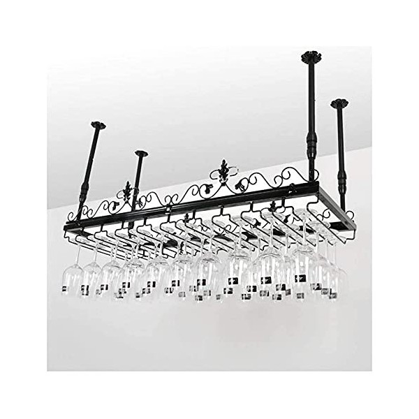 Casier à vin autoportant Armoires Porte-vin mural Casier à vin suspendu avec support en verre et étagère, casier à verre à vi