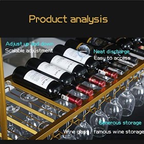 Casier à vin autoportant Armoires Porte-vin mural Casier à vin Porte-verre à vin au plafond Porte-vin en fer suspendu Process