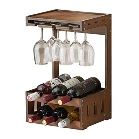 Casier à vin Moderne Mural en Bois casier à vin Multifonctionnel tenture Murale casier à vin pour la décoration de la Maison