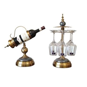 Casier à vin sur pied Style européen Casier à vin Salon Artisanat Ornements Armoire à vin américaine Casier à vin Supports à 