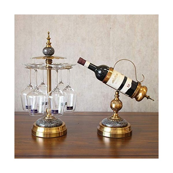 Casier à vin sur pied Style européen Casier à vin Salon Artisanat Ornements Armoire à vin américaine Casier à vin Supports à 