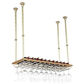 Casier à Vin Casier à Vin de Plafond, Bar, Restaurant, Suspendu, Casier à Verre à Vin, Porte-Bouteille de Vin de Style Vintag