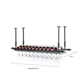 CUNTO Décoration de casier à bouteilles de vin suspendu, casier à vin casier à verres à vin, support à gobelet créatif pour b