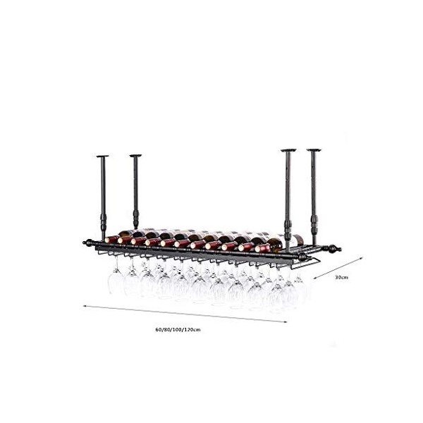 CUNTO Décoration de casier à bouteilles de vin suspendu, casier à vin casier à verres à vin, support à gobelet créatif pour b