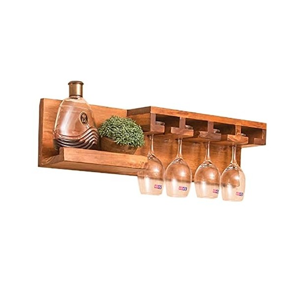 Casier à vin Suspendu, casier à vin, Porte-Verre à vin, casier à vin, casier à vin en Bois Massif, étagère/gobelet Mural de S
