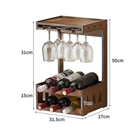 Casier à vin Moderne Mural en Bois casier à vin Multifonctionnel tenture Murale casier à vin pour la décoration de la Maison