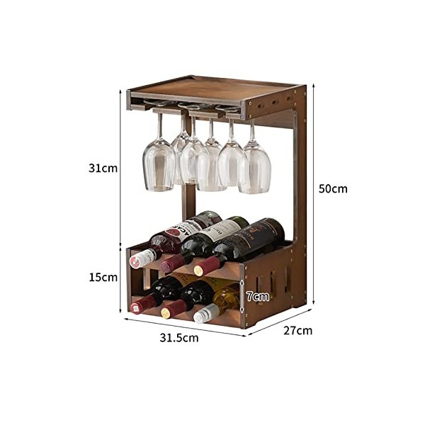 Casier à vin Moderne Mural en Bois casier à vin Multifonctionnel tenture Murale casier à vin pour la décoration de la Maison