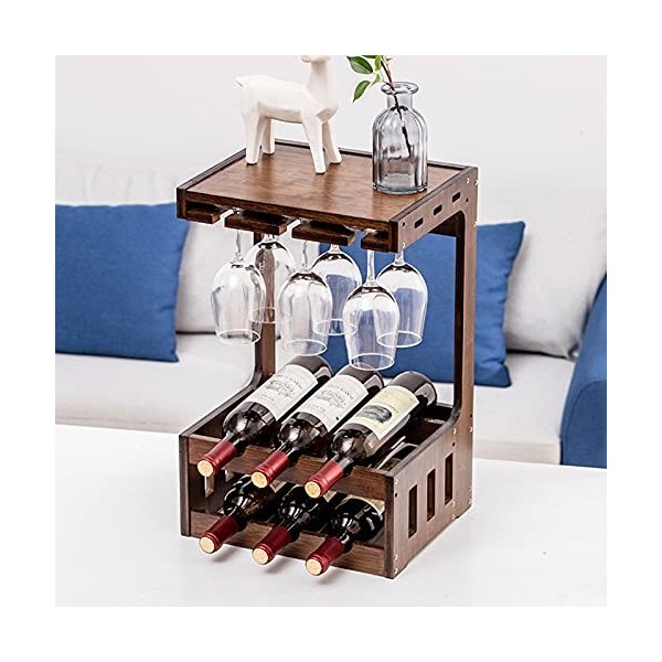 Casier à vin, casier à vin sur Pied, casier à vin créatif, casier à Verre à vin Mural, casier à vin Rotatif/casier à Verre à 