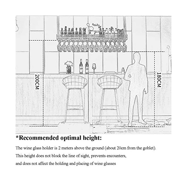 ZERAPH Casier à vin autoportant Armoires Porte-vin Mural Casier à vin Étagères suspendues Porte-Bouteilles réglable en Hauteu