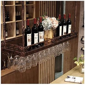 Casier à vin autoportant Armoires Porte-vin mural Casier à vin suspendu avec support en verre et étagère, présentoir à lenve