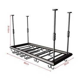 Porte-bouteille de vin casier à vin en métal suspendu, casier à bouteilles de vin en fer/casier à verres à vin suspendu, 2 po