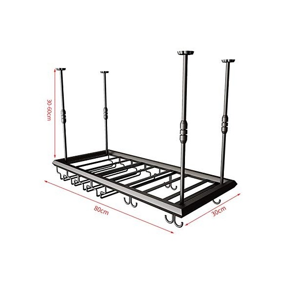 Porte-bouteille de vin casier à vin en métal suspendu, casier à bouteilles de vin en fer/casier à verres à vin suspendu, 2 po