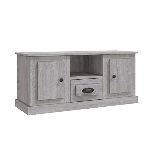 Générique Meuble TV Sonoma Gris 100x35,5x45 cm Bois dingénierie,22 KG,816462, Meubles, Meubles TV
