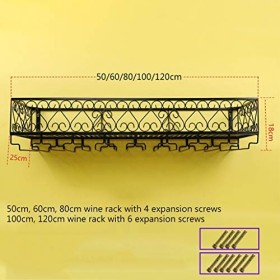 Cadre de verre à vin en verre Casier à vin mural en métal, décoration de casier à vin multifonctionnel pour salle à manger et