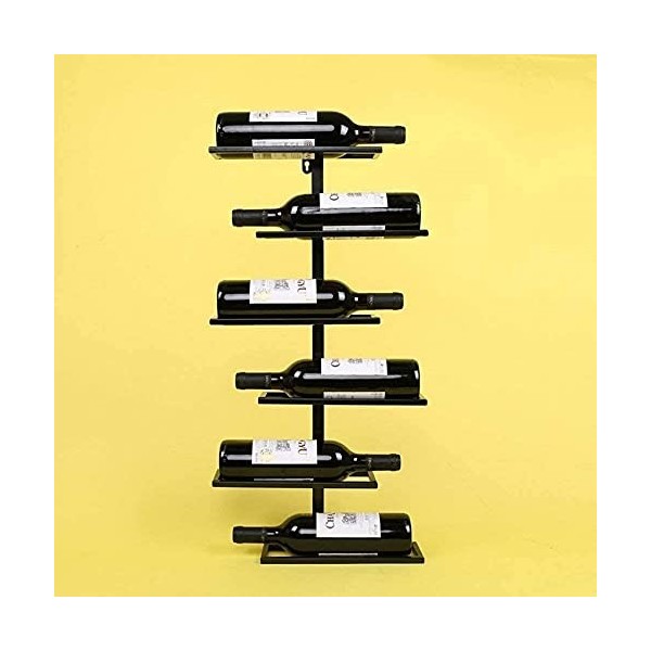 Casier À Vin Stockage De Vin Casier À Vin Mural Européen Rétro en Fer Forgé Casier À Vin Support en Verre Bar Supports Muraux