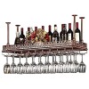 Casier à vin Casier à vin de plafond, bar, restaurant, suspendu, casier à verres à vin, étagère de rangement en fer, gobelets
