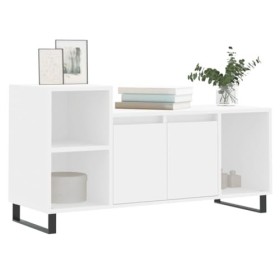 Générique Meuble TV Blanc 100x35x55 cm Bois dingénierie,20.4 KG,831324, Meubles, Meubles TV