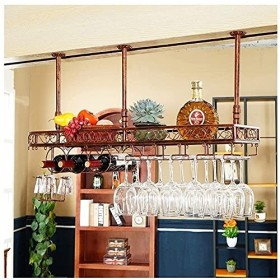 ELzEy Porte-verre haut pour bar, décoration créative pour armoire à vin, porte-gobelet à vin rouge suspendu européen, casier 