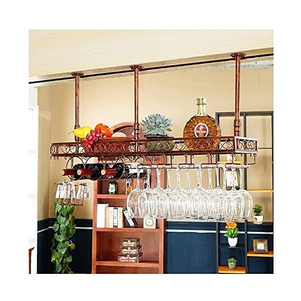ELzEy Porte-verre haut pour bar, décoration créative pour armoire à vin, porte-gobelet à vin rouge suspendu européen, casier 