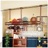 ELzEy Porte-verre haut pour bar, décoration créative pour armoire à vin, porte-gobelet à vin rouge suspendu européen, casier 