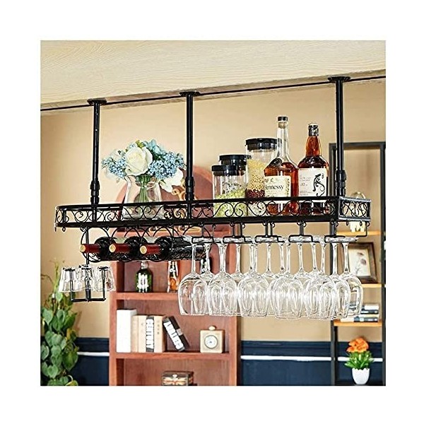 ELzEy Porte-verre haut pour bar, décoration créative pour armoire à vin, porte-gobelet à vin rouge suspendu européen, casier 