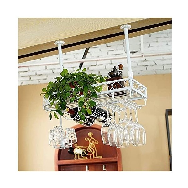ELzEy Porte-verre haut pour bar, décoration créative pour armoire à vin, porte-gobelet à vin rouge suspendu européen, casier 