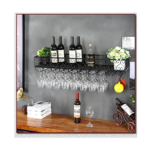 Cadre en Verre de vin en Verre Casier à Bouteilles de casier à vin Mural Casier à vin Simple et créatif Casier à Bouteilles d