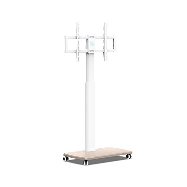 FITUEYES Support TV roulettes pour Ecran de 32 à 70 Pouces Chariot Meuble TV Hauteur Réglable 1270-1470mm Max. VESA 600x400 m