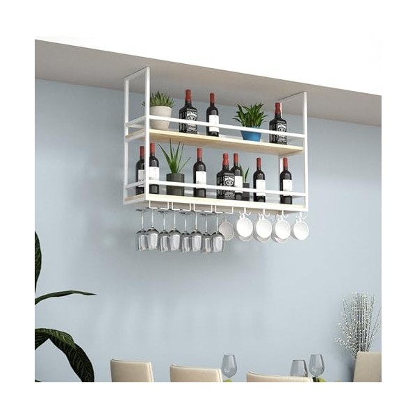AARONG Casier à vin autoportant Armoires Porte-vin mural Support de verre à vin de plafond, casier à vin suspendu avec suppor