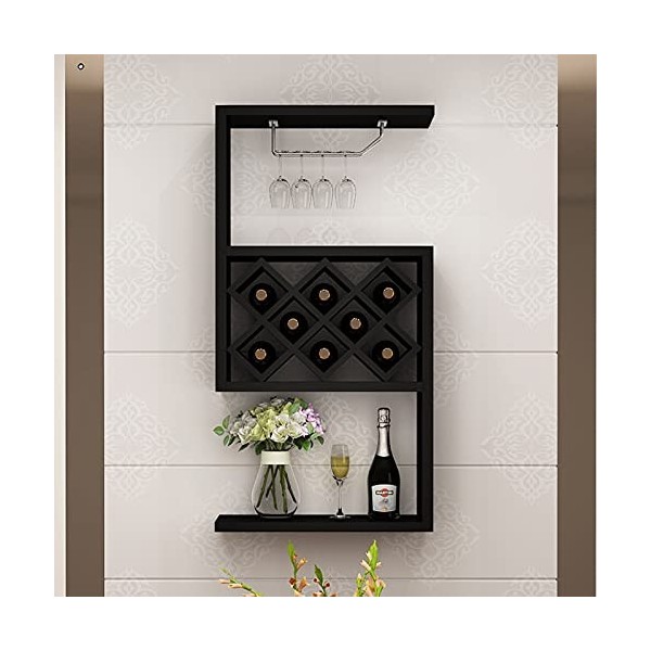 Casier à vin Casiers à vin en Bois, Armoire à vin/casier à vin Mural Moderne et Simple, étagère de Rangement Murale, Grille à