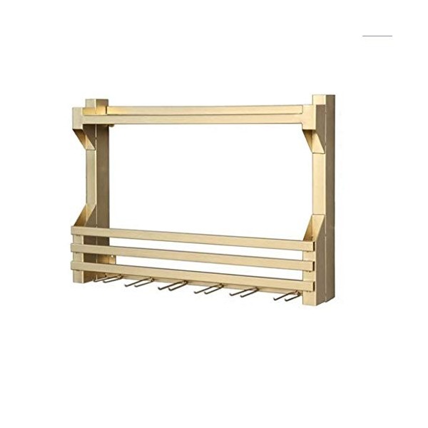 Casier à vin Porte-verre à vin Support mural Étagère murale en métal Support de rangement Porte-bouteille de vin mural Armoir