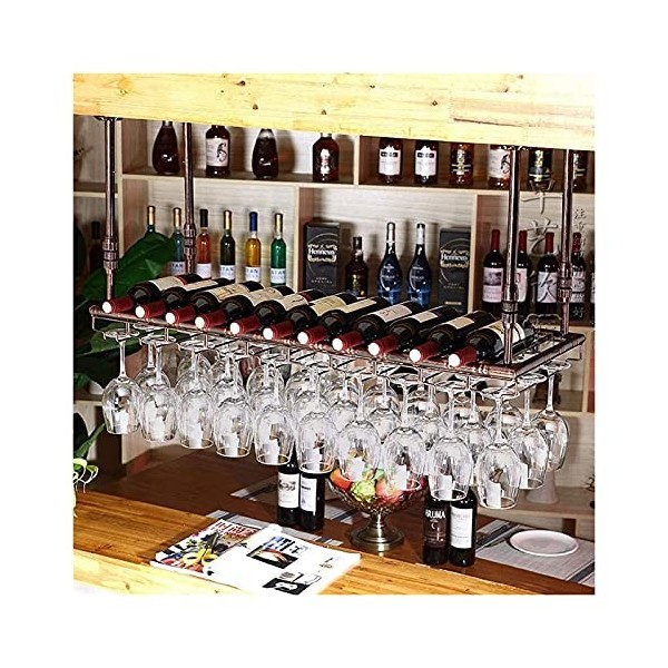 ZERAPH Casier à vin autoportant, casier à vin Mural, casier à vin Suspendu avec Support en Verre et étagère, casier à vin au 