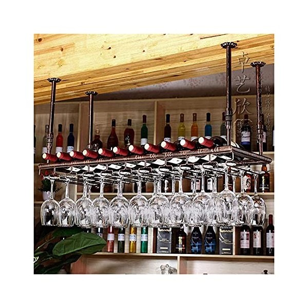 ZERAPH Casier à vin autoportant, casier à vin Mural, casier à vin Suspendu avec Support en Verre et étagère, casier à vin au 